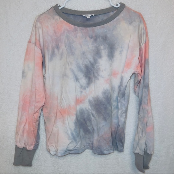 Mittoshop multicolor tie dye long sleeve pullover crew neck sweatshirt size SM - Picture 1 of 7